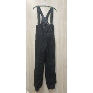 Edelweiss Ladies Ski Snow Bib Pants, Black, Size 6 Nylon & Polyester, Adj Straps